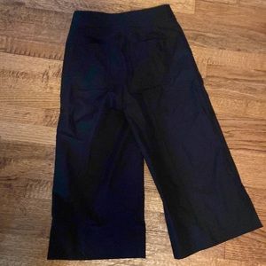 J. Crew wide leg high waist pants. Black wide leg crop with high waist